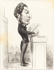 Eugene Rouher af Honoré Daumier