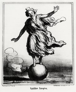 europæisk balance. Illustration d