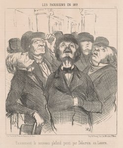 Undersøgelse af det nye loft... af Honoré Daumier