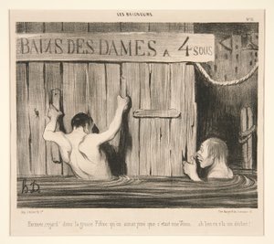 Undskyldning; blik af Honoré Daumier