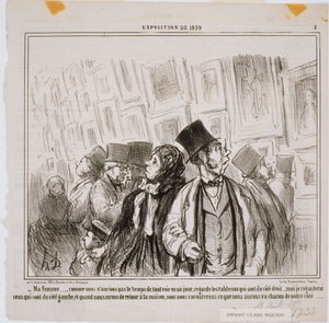 Udstilling fra 1859- Min kone ... Som vi ikke ville have af Honoré Daumier