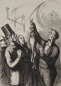 Verdensudstilling: om ti minutter har du en gibelotte og en hat. af Honoré Daumier