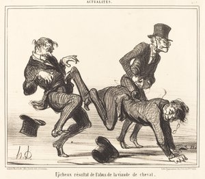 Uheldigt resultat... hestekød af Honoré Daumier