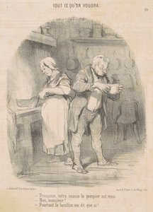 Francois, din fætter brandmanden kom... af Honoré Daumier