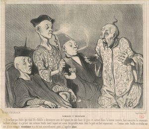 Rygere og snuffere af Honoré Daumier
