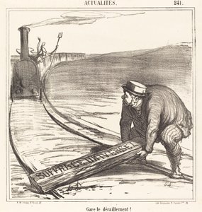 Stop afsporingen! af Honoré Daumier