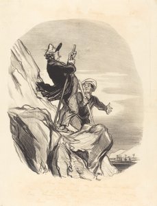 Guide, lad os gå... i himlens navn... af Honoré Daumier