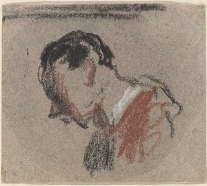 Hoved af en mand af Honoré Daumier
