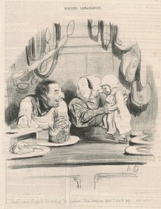 Eh! Når han ser på hjernen ... af Honoré Daumier