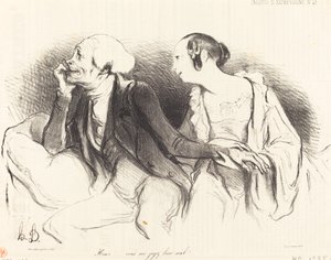 Henri!... du dømmer mig meget dårligt!... af Honoré Daumier