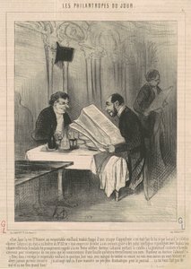I går i rue Saint-Honoré ... en gammel mand af Honoré Daumier
