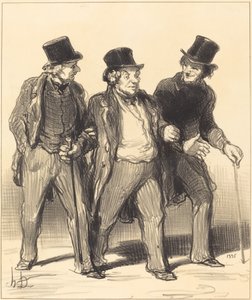 Det forekommer mig, at jeg ser... en... hund... ikke mundkurv!... af Honoré Daumier