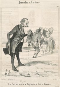 Sæt ikke fingeren... af Honoré Daumier