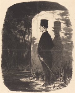 Det er overflødigt at sige, jeg er nødt til at krydse denne... skov... af Honoré Daumier