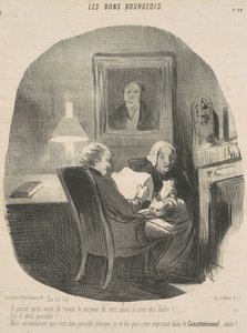 Det ser ud til, at vi lige har set søslangen igen... af Honoré Daumier