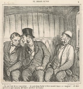 De virker til at arbejde sammen... af Honoré Daumier