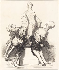 De hævder, at de støtter hende af Honoré Daumier