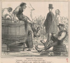 Høst indtryk af Honoré Daumier