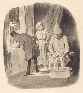 Ulempen ved at placere din bolig... af Honoré Daumier
