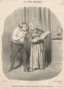 Ulempe ved at gifte sig med en kvinde, der har talent for fornøjelse af Honoré Daumier