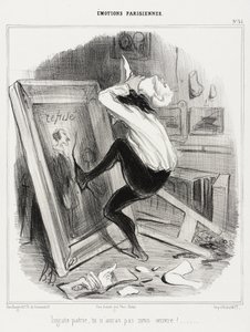 Utaknemmeligt fædreland, du vil ikke have mit arbejde! af Honoré Daumier