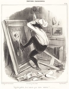 Utaknemmeligt fædreland, du vil ikke have mit arbejde!... af Honoré Daumier