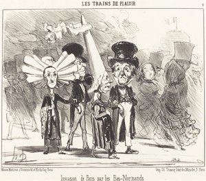 Nedre normannernes invasion af Paris af Honoré Daumier