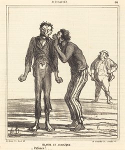 Irland og Jamaica - Tålmodighed!... af Honoré Daumier