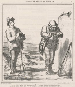 Så jeg dræbte en agerhøne! af Honoré Daumier