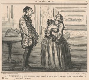 Jeg er ikke bange for døden for mig... af Honoré Daumier