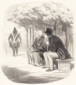 Jeg er ikke overrasket over, hvis kvinder har... smag... af Honoré Daumier
