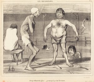 Jeg skal ikke tilbage derned igen!... Jeg tror... af Honoré Daumier