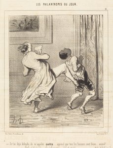 Jeg har allerede forbudt dig at kalde mig mester... af Honoré Daumier