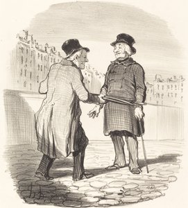 Jeg arresterer dig, dårligt emne... af Honoré Daumier