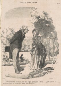 Undskyld hvis jeg ikke så dig... af Honoré Daumier