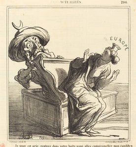 Venligst gå tilbage til din boks... af Honoré Daumier