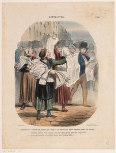 Avisleverandører Aktuelt (serietitel) Aktualiteter (serietitel på objekt) af Honoré Daumier