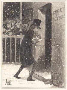 Skuespilleren The Tightrope Walker af Honoré Daumier