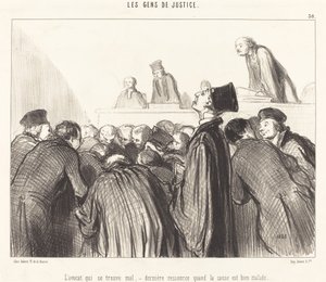Advokaten, der er syg af Honoré Daumier