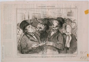 Verdensudstillingen: Hr. Courbet laver ... vulgære figurer af Honoré Daumier