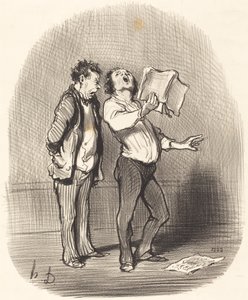 Ulempen ved at have en musikelskende ven af Honoré Daumier