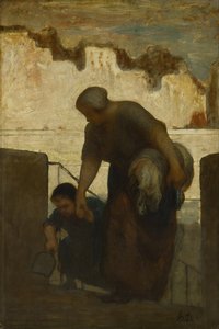 Vaskersken af Honoré Daumier