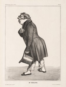 La Caricature, Pl. 314, Comte de. Keratry af Honoré Daumier
