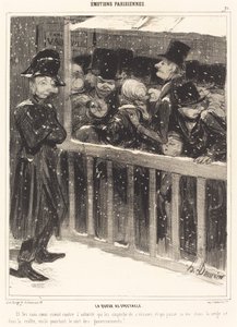 Køen til udstillingen af Honoré Daumier