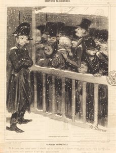 Køen til udstillingen af Honoré Daumier