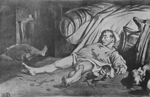 Transnonain Street, 1834 af Honoré Daumier