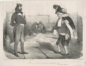 Retten yder tjenester og ikke domme! af Honoré Daumier
