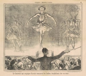 Danseren, der er stolt af at have holdt... af Honoré Daumier