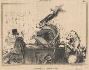 Courtillens nedstigning i 1855 af Honoré Daumier