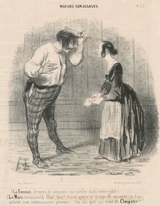 Kone. Jeg har lige opdaget en væge... af Honoré Daumier